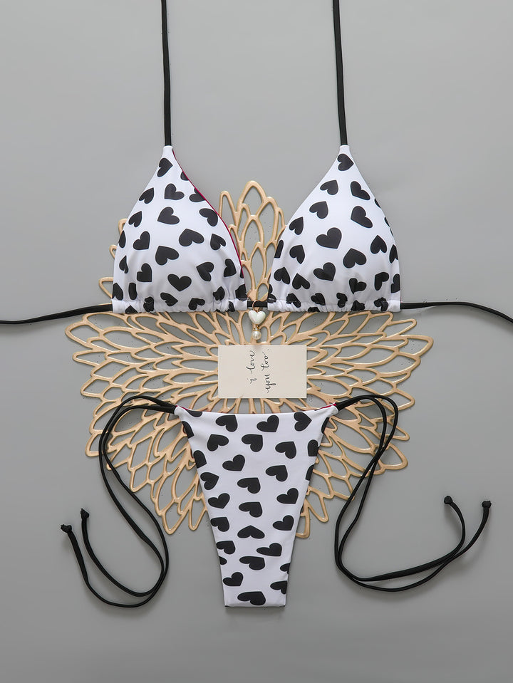 Damen Triangel-Bikini mit Herzen Echo Archiv