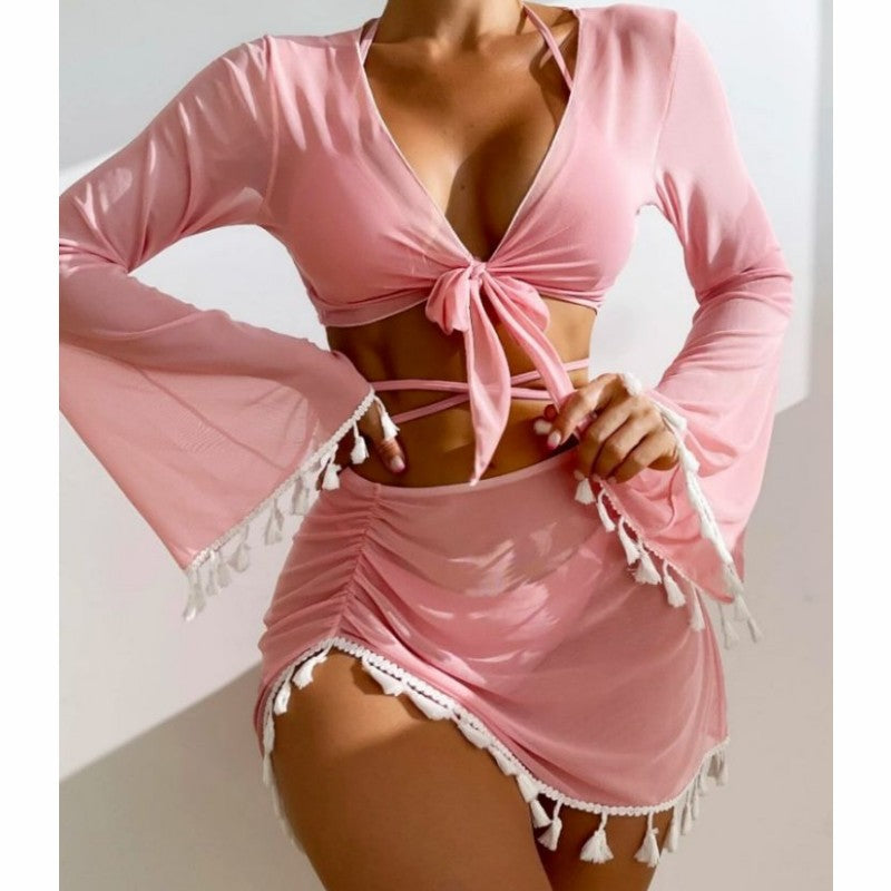 Damen Strandoutfit mit eleganten Schnürdetails Echo Archiv