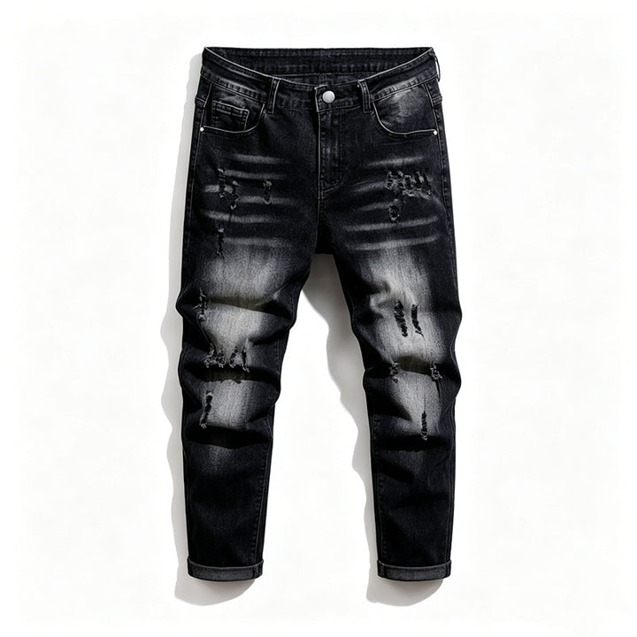 Herren Modische Ripped Jeanshose Echoarchiv