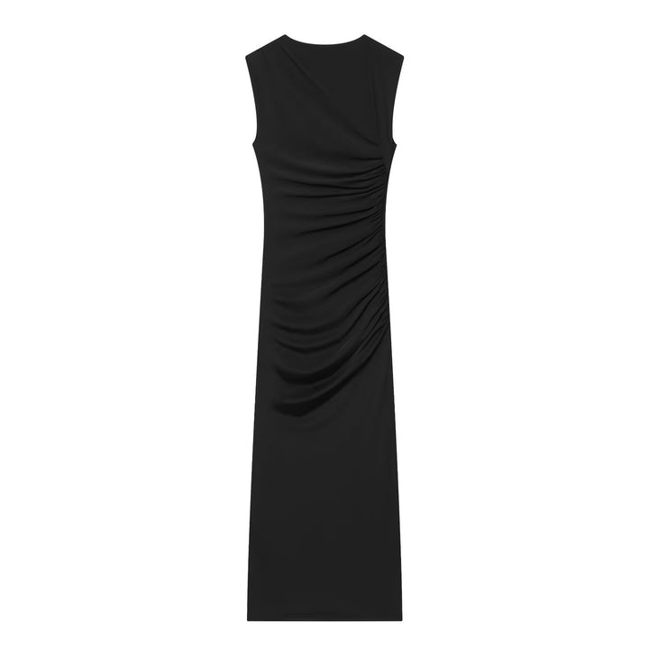 Damen ärmelloses Maxikleid mit raffinierten Rüschendetails und elegantem Schnitt Echo Archiv