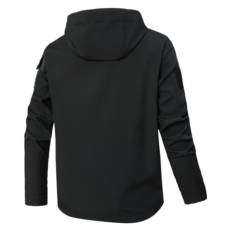 Herren funktionale Softshell-Jacke mit Fleece-Innenfutter und Kapuze Echoarchiv