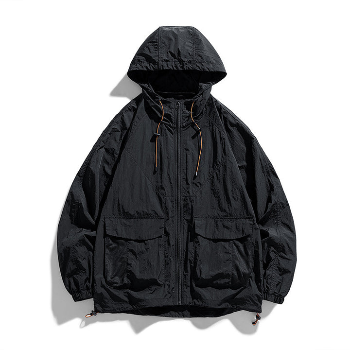 Damen Leichte Outdoor-Jacke mit Kapuze und Taschen Echo Archiv