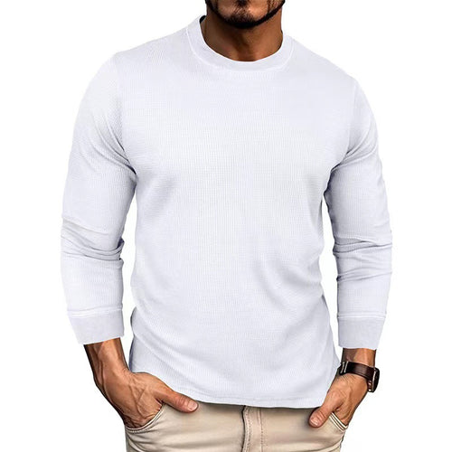 Herren Langarmshirt mit strukturiertem Rippstoff Echoarchiv