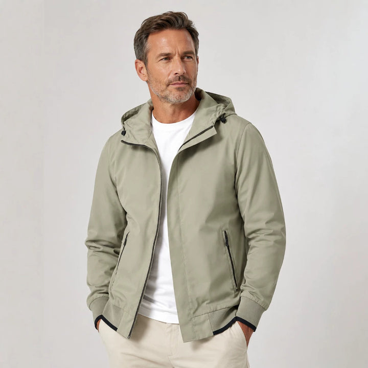 Herren Leichte Übergangsjacke mit Kapuze Echo Archiv