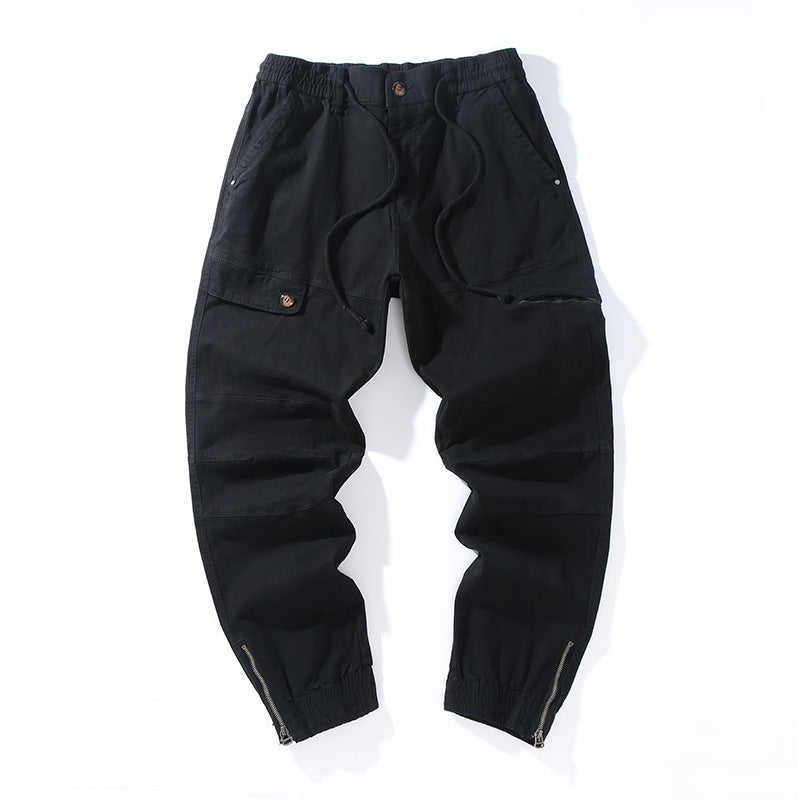 Herren praktische Cargo-Hose mit elastischem Bund und zahlreichen Taschen Echoarchiv