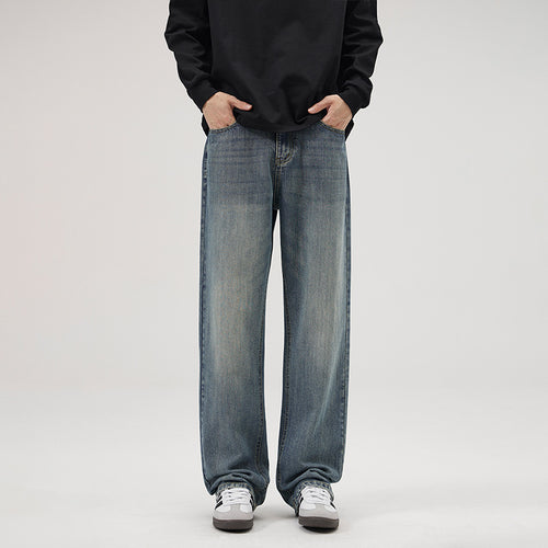 Herren Weite Vintage-inspirierte Komfort-Jeans mit geradem Bein Echo Archiv