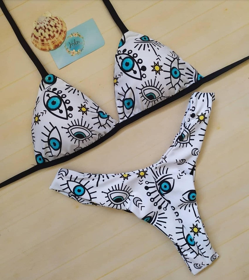 Damen Triangel-Bikini mit auffälligem Grafikdesign Echo Archiv