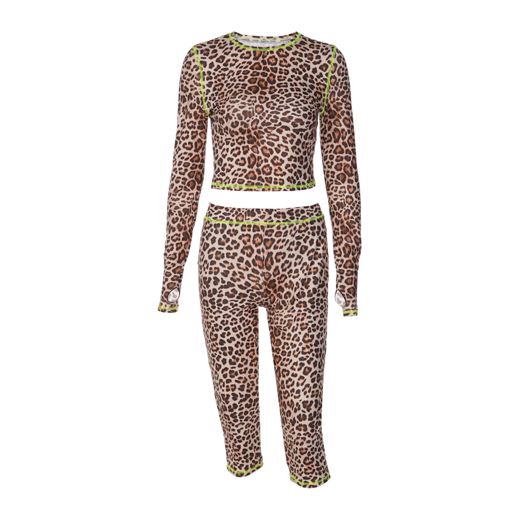 Damen Tierdruck Sport-Set Echo Archiv