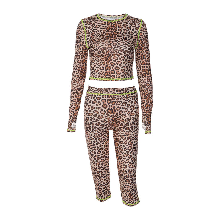 Damen Tierdruck Sport-Set Echo Archiv