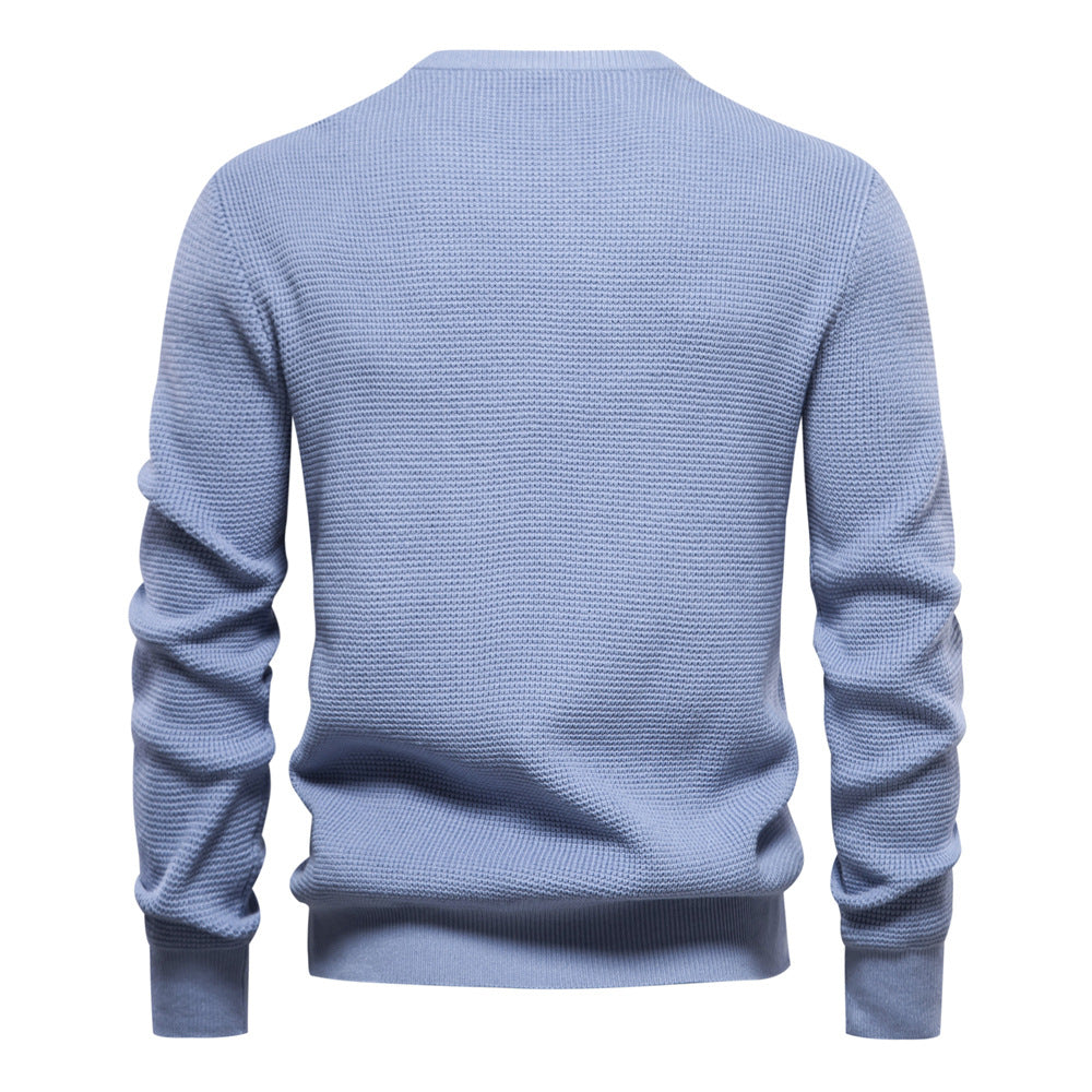 Herren Pullover mit modernem Strukturdesign und auffälligen Farbdetails Echoarchiv
