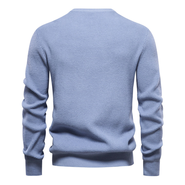 Herren Pullover mit modernem Strukturdesign und auffälligen Farbdetails Echoarchiv
