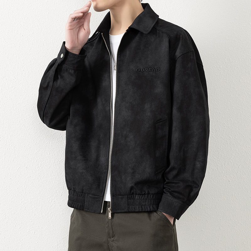 Herren lässige Übergangsjacke mit praktischen Reißverschlusstaschen Echoarchiv