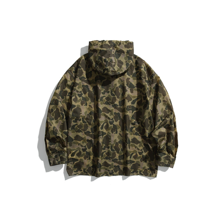 Herren Camouflage-Kapuzenshirt im Oversized-Utility-Stil Echoarchiv