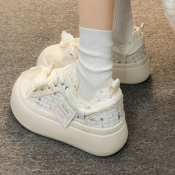Damen Vintage Sport Sneakers mit komfortabler Gummisohle und weichem Obermaterial Echo Archiv