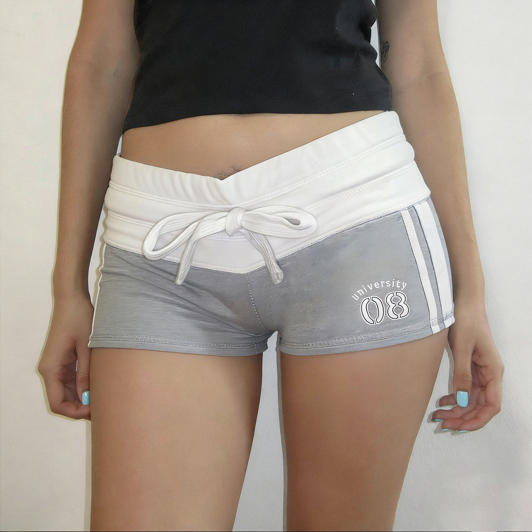 Damen Freizeitshorts mit elastischem Bund und dekorativem Bindegürtel Echo Archiv
