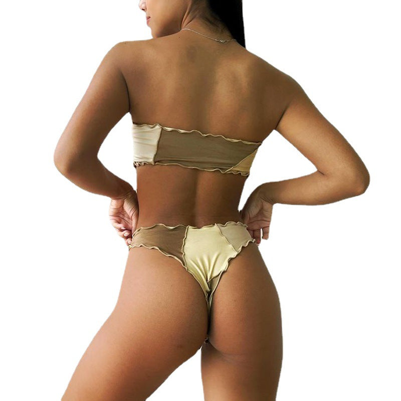 Damen Bandeau-Bikini mit Rüschendetails Echo Archiv