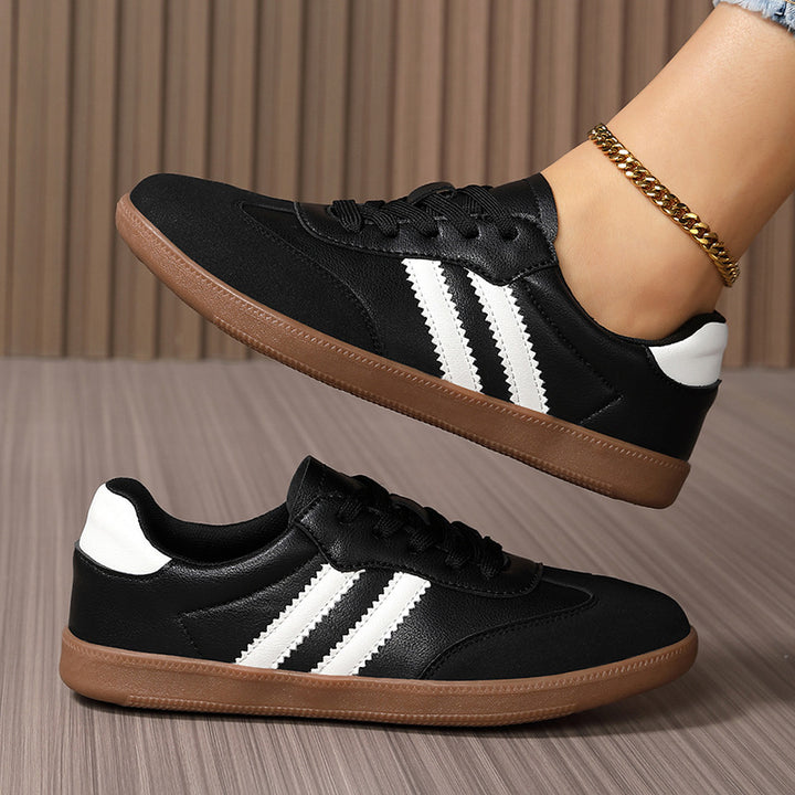 Damen nan Retro-Laufschuh mit Veloursleder-Details, Kontraststreifen und rutschfester Gummilaufsohle Echo Archiv