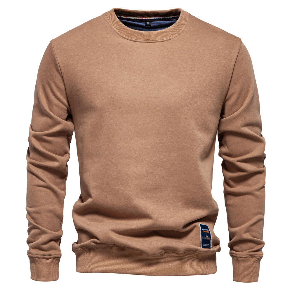 Herren nan klassisches Rundhals-Sweatshirt aus schwerer Baumwollmischung mit angerauter Innenseite und gerippten Bündchen Echo Archiv