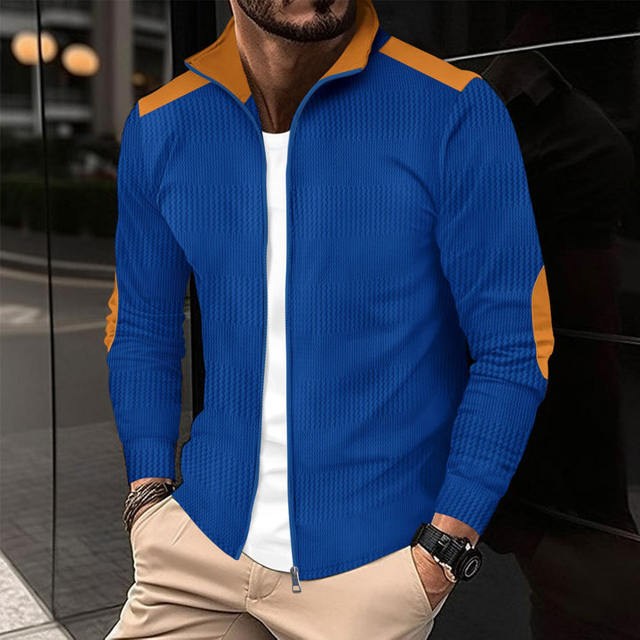 Herren sportliche Funktionsjacke mit modischem Stehkragen und atmungsaktiven Eigenschaften Echoarchiv