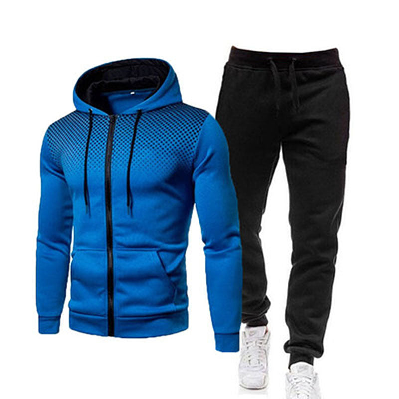 Herren sportliches Hoodie- und Jogginghose-Set mit atmungsaktiver Technologie Echoarchiv