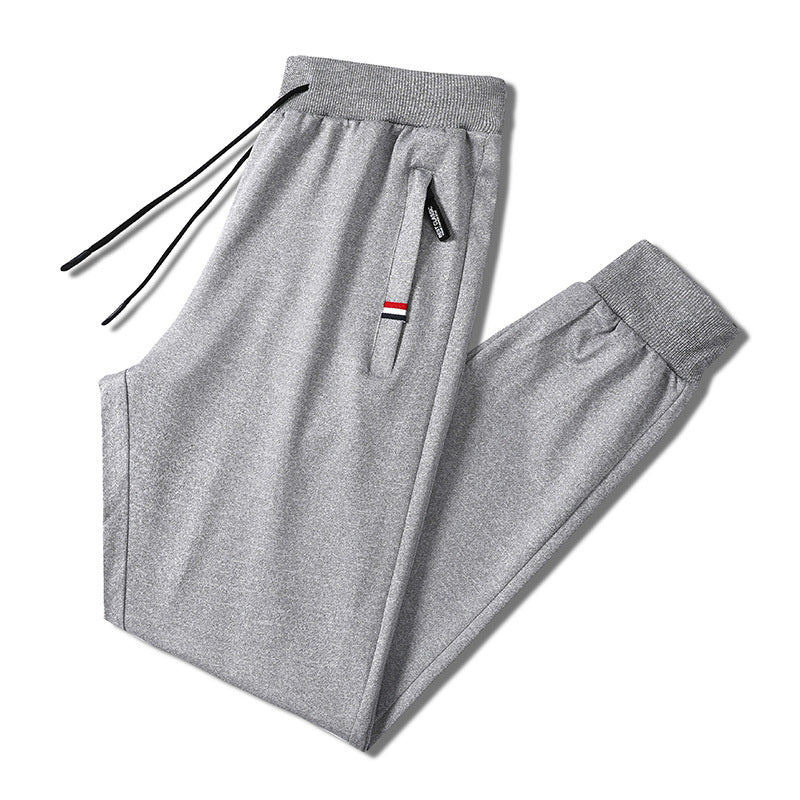 Herren Slim-Fit Jogginghose mit elastischem Rippbund, Kordelzug und Reißverschlusstaschen Echo Archiv