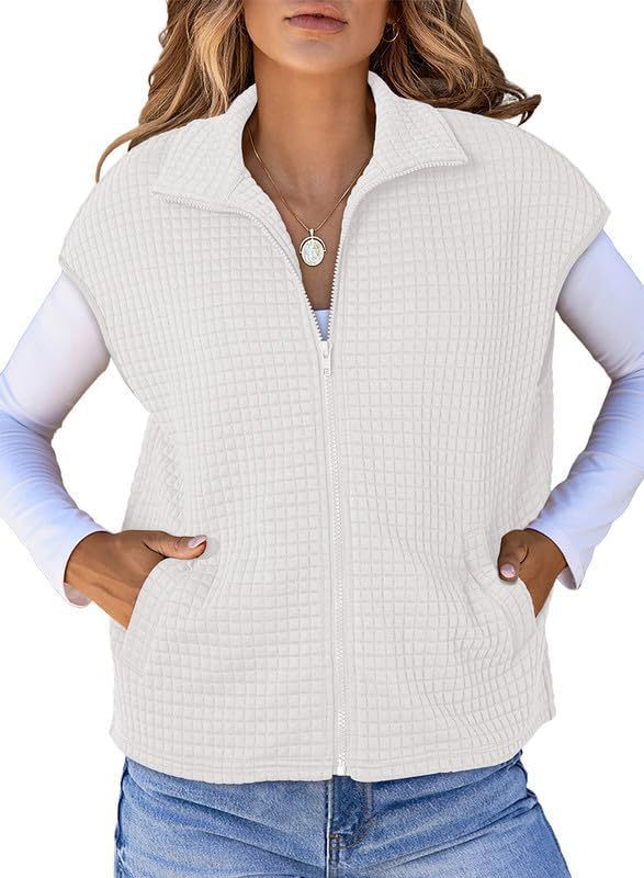 Damen Steppweste mit praktischem Reißverschluss und seitlichen Taschen Echoarchiv