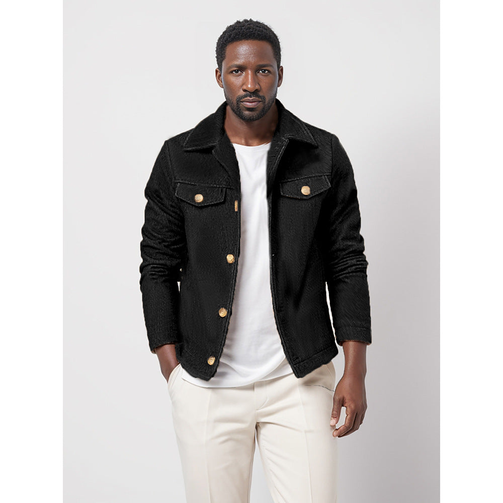 Herren Übergangsjacke im modernen Denim-Stil Echoarchiv