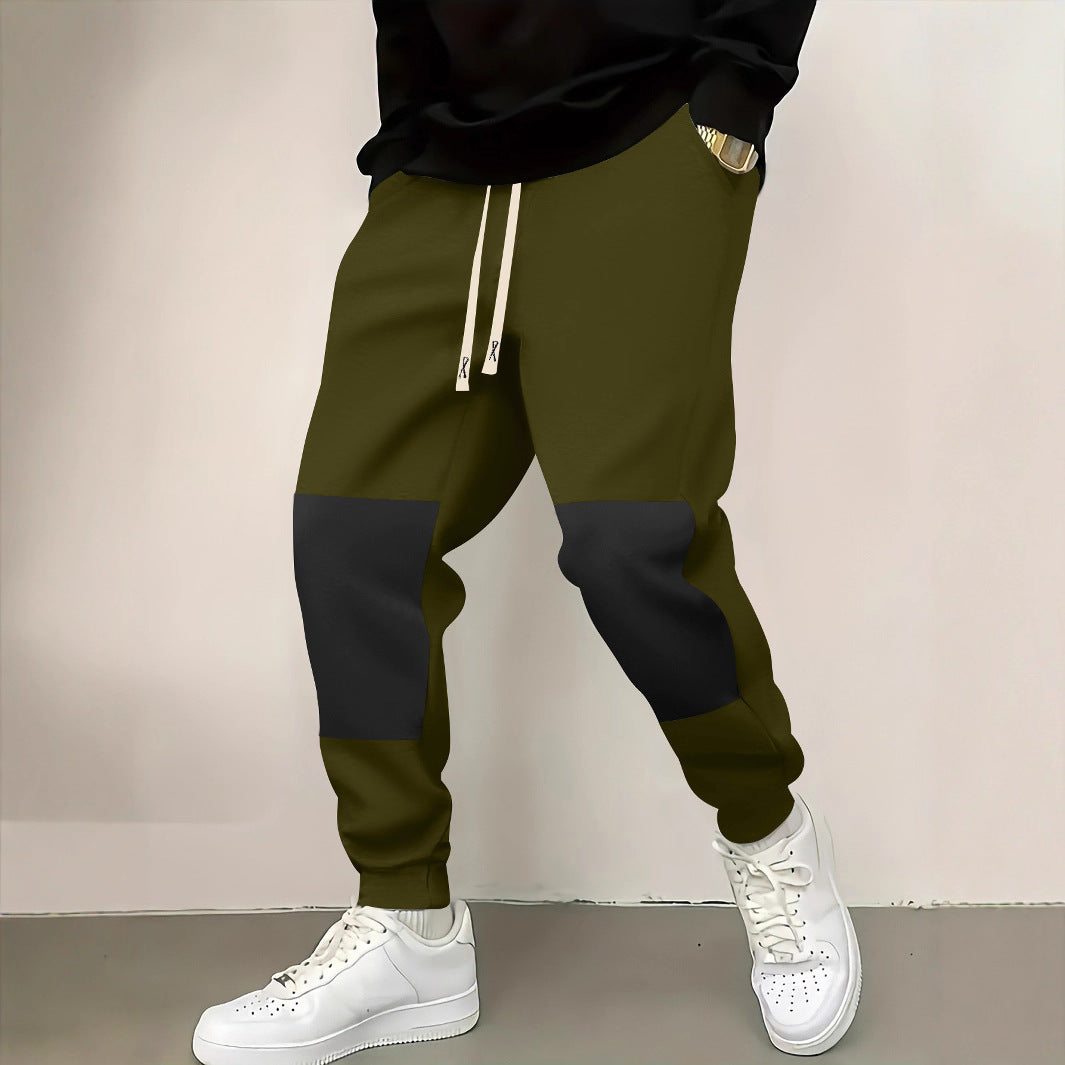 Herren elegante Sporthose mit modernen Farbblockelementen Echoarchiv
