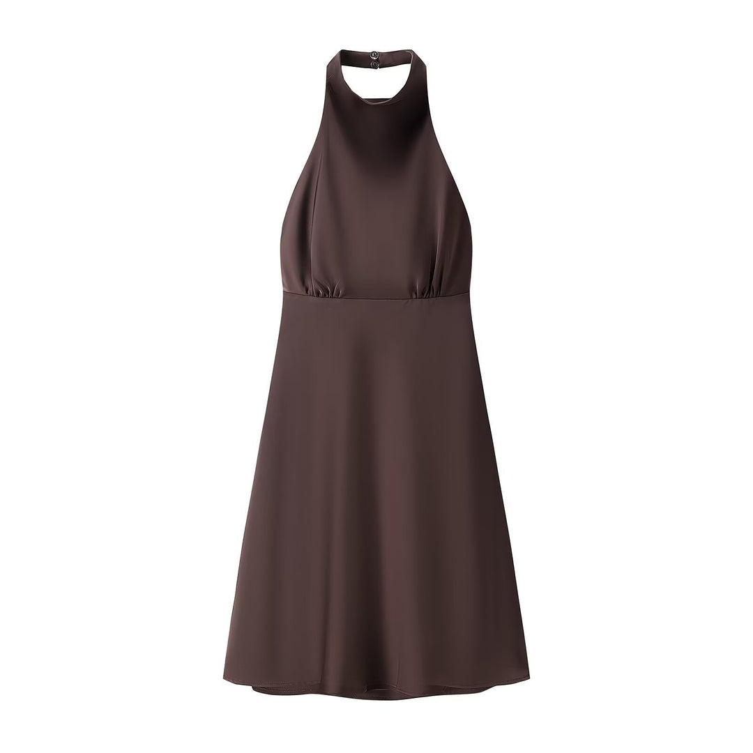 Damen Halterkleid mit schwingendem Rock und elegantem, fließendem Schnitt Echo Archiv