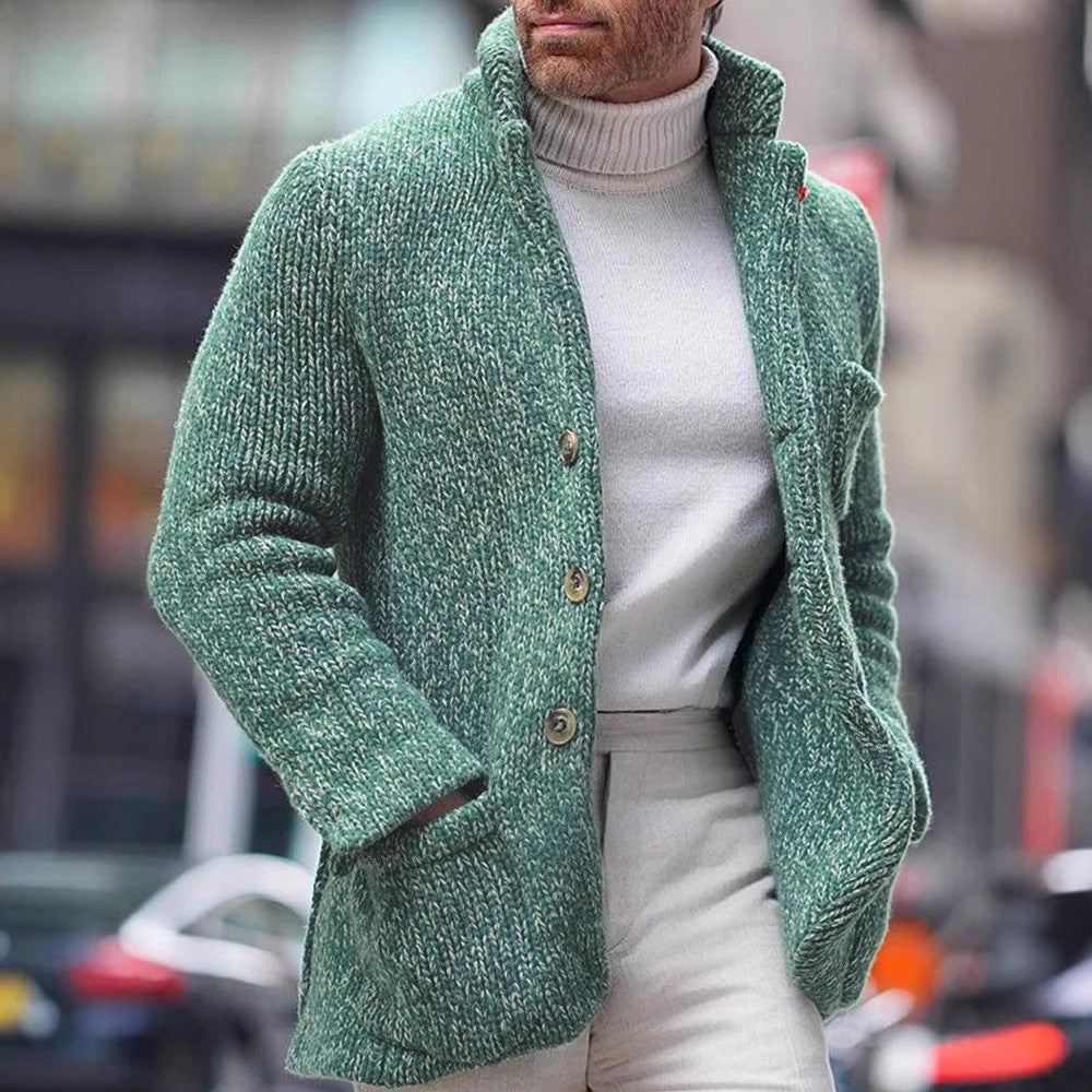 Herren Strickjacke mit eleganter Textur Echoarchiv