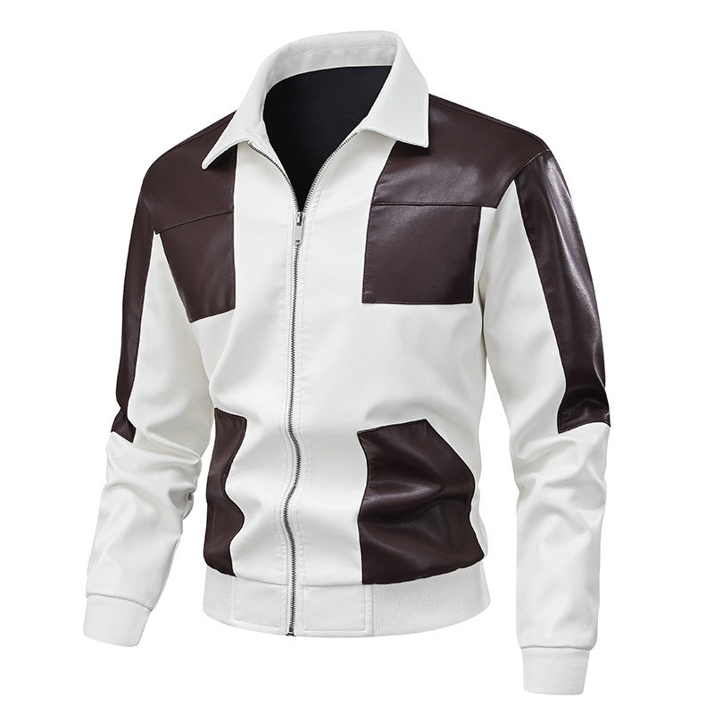 Herren stylische Retro-Jacke im Leder-Look Echoarchiv