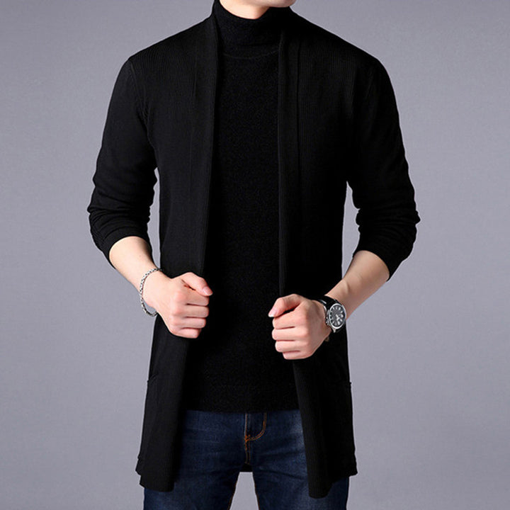 Herren Strickjacke mit offenem Schnitt und praktischem Taschen Echoarchiv