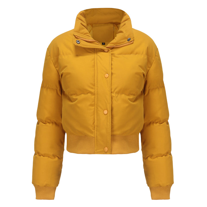 Damen nan kurze wattierte Steppjacke mit hohem Stehkragen und Rippbündchen Echo Archiv