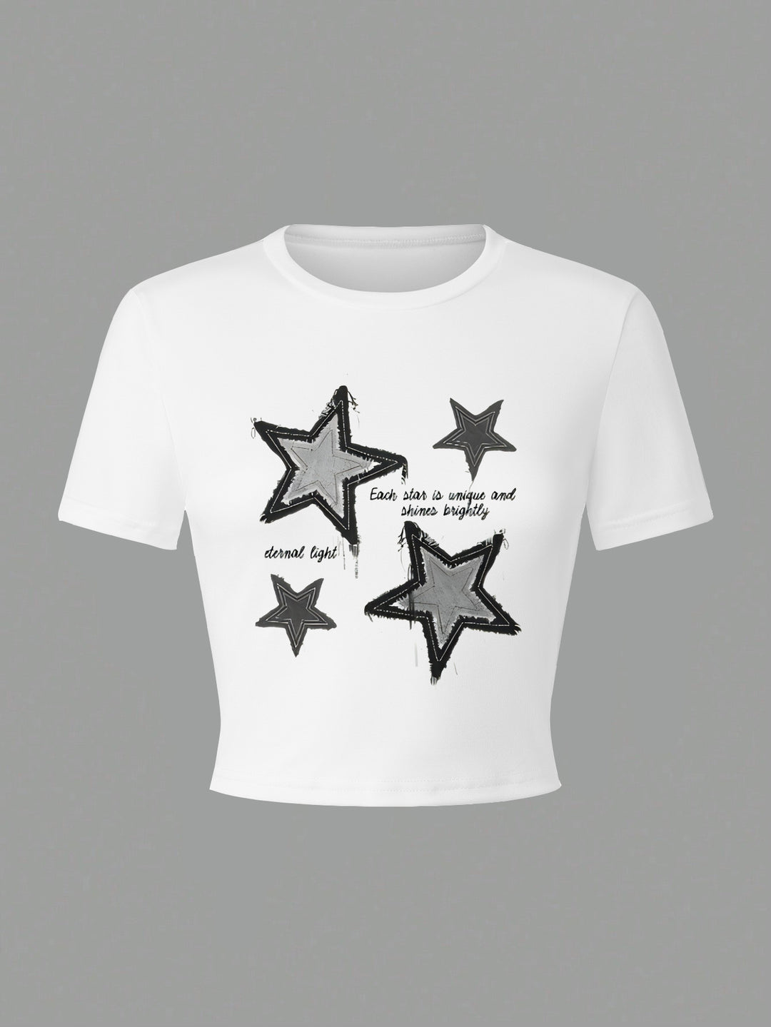 Damen Crop-T-Shirt mit kreativem Telefon-Design Echo Archiv