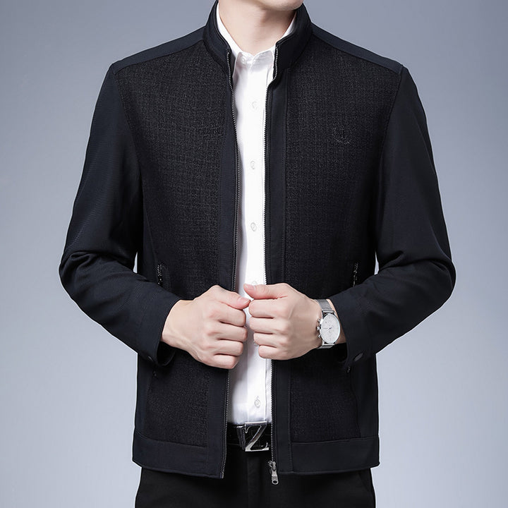 Herren elegante Freizeitjacke mit strukturiertem Design Echoarchiv
