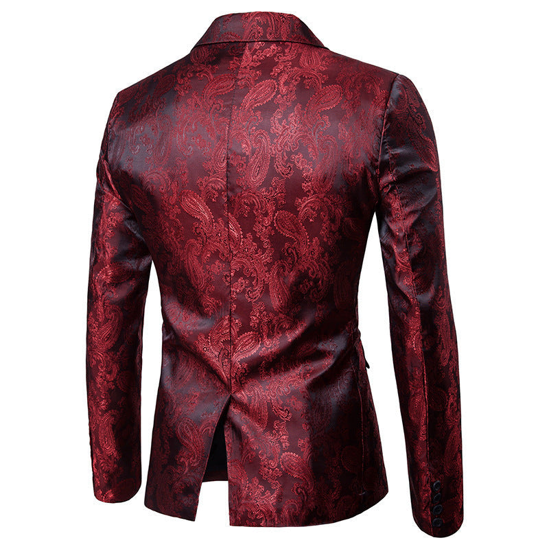 Herren elegantes Anzug-Set mit feinem Paisleymuster Echoarchiv