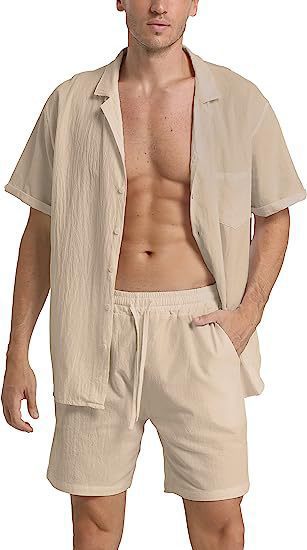 Herren Freizeit-Shorts und Hemd Set Echoarchiv