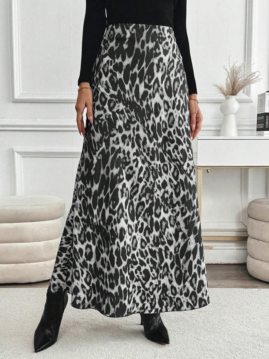 Damen Maxirock mit modischem Leopardenmuster Echo Archiv