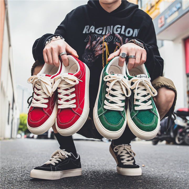 Unisex Low-Top Canvas-Sneaker mit verstärkten Nähten, gepolstertem Komfortkragen und vulkanisierter Gummisohle – Norré