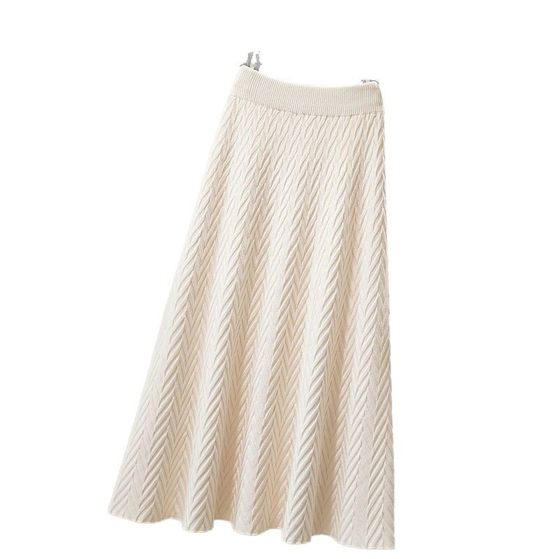 Damen Eleganter Maxirock mit Chevron-Muster Echo Archiv