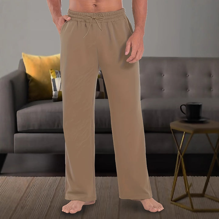 Herren Elastische Relax-Hose mit Kordelzug und weitem Bein Echoarchiv