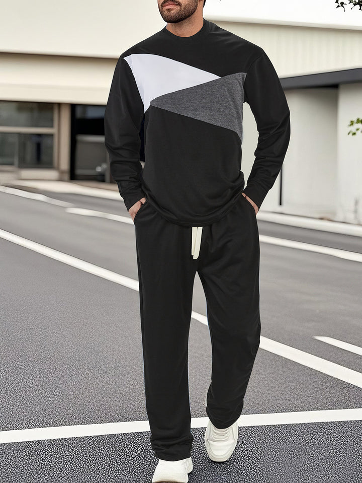 Herren Sportliches Set mit Farbblockdesign Echoarchiv