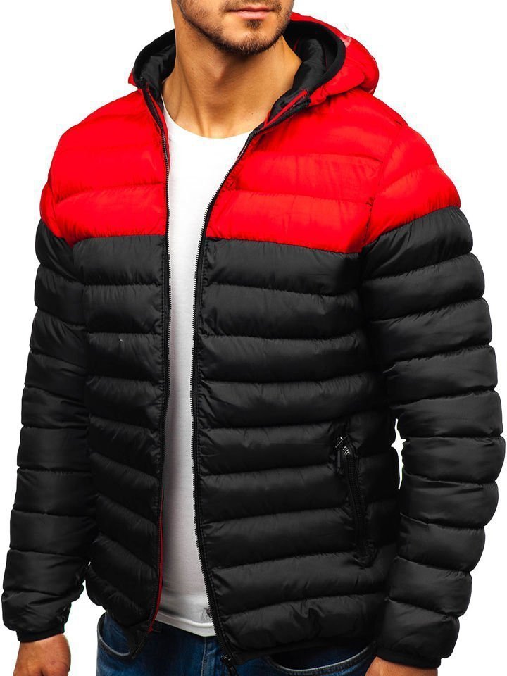 Herren Funktionsjacke mit Kapuze und gestepptem Design Echoarchiv
