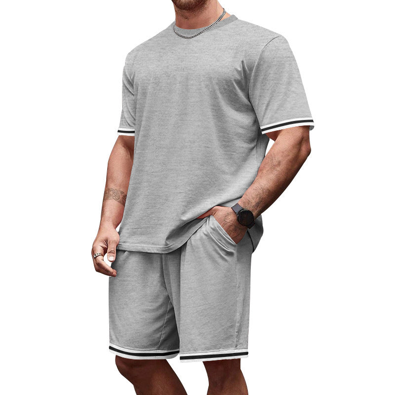 Herren Sportliches Freizeit-Set mit kontrastierenden Details Echoarchiv