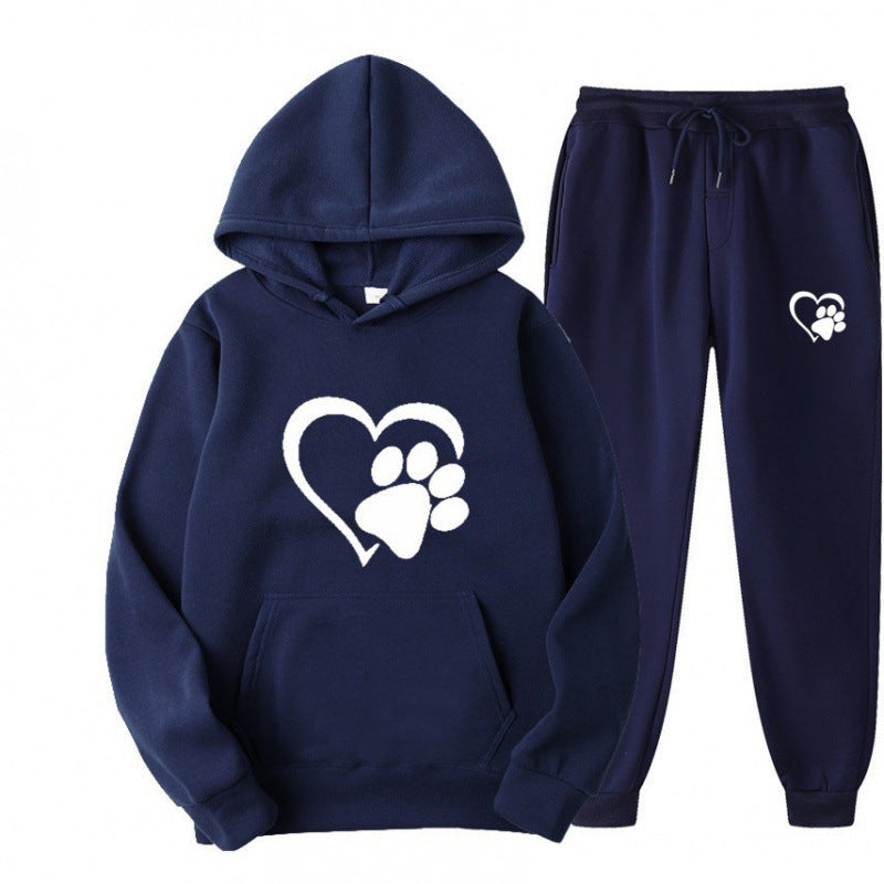 Damen Kuscheliger Hoodie und Jogginghose Set Echoarchiv