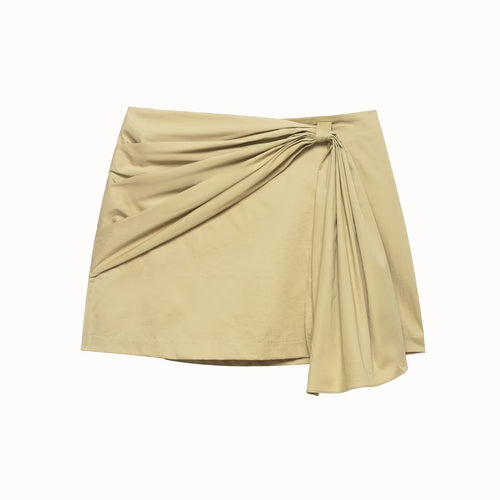 Damen Wickelrock mit asymmetrischem Design und dekorativen Drapierungen Echo Archiv