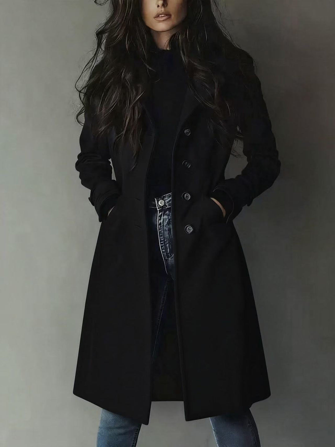 Damen Eleganter und Stilvoller Trenchcoat Echo Archiv