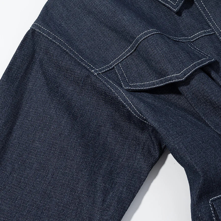 Damen nan Utility-Jeansjacke mit taillierten Abnähern, verdeckter Druckknopfleiste und aufgesetzten Brustklappen Echo Archiv