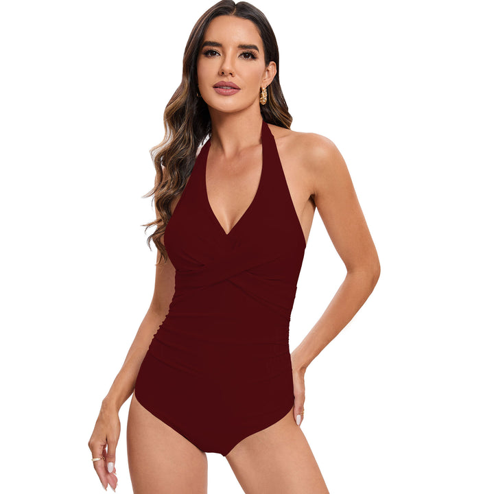Damen Eleganter Wickel-Badeanzug Echo Archiv
