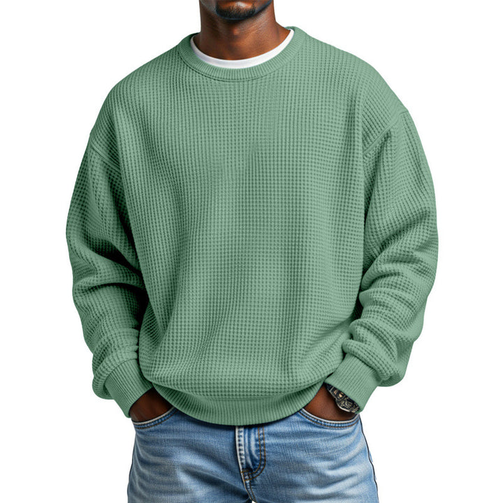 Herren Bequemer Sweatpullover mit Waffelstruktur Echoarchiv